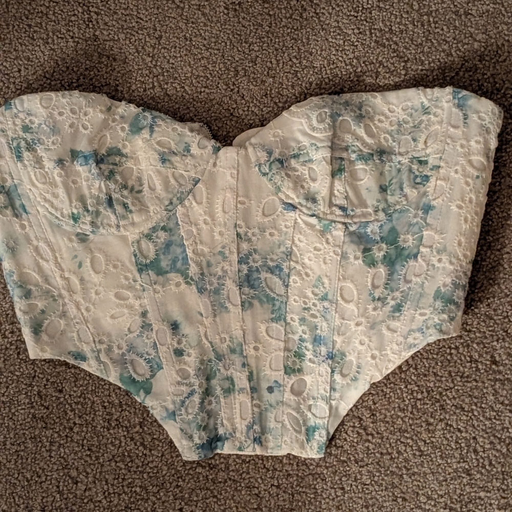 Bardot Lila Bustier in Floral Design Medium